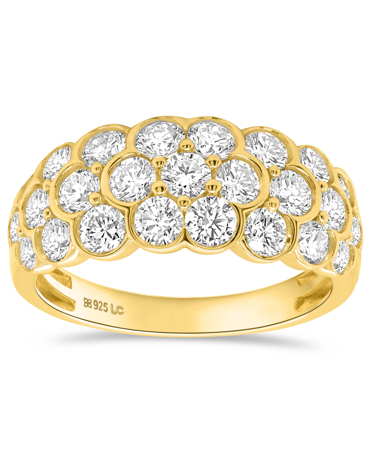 Forever Grown Diamonds Lab-Grown Diamond Statement Ring (2 ct. t.w.) Sterling Silver (Also 14k Gold-Plated Silver)
