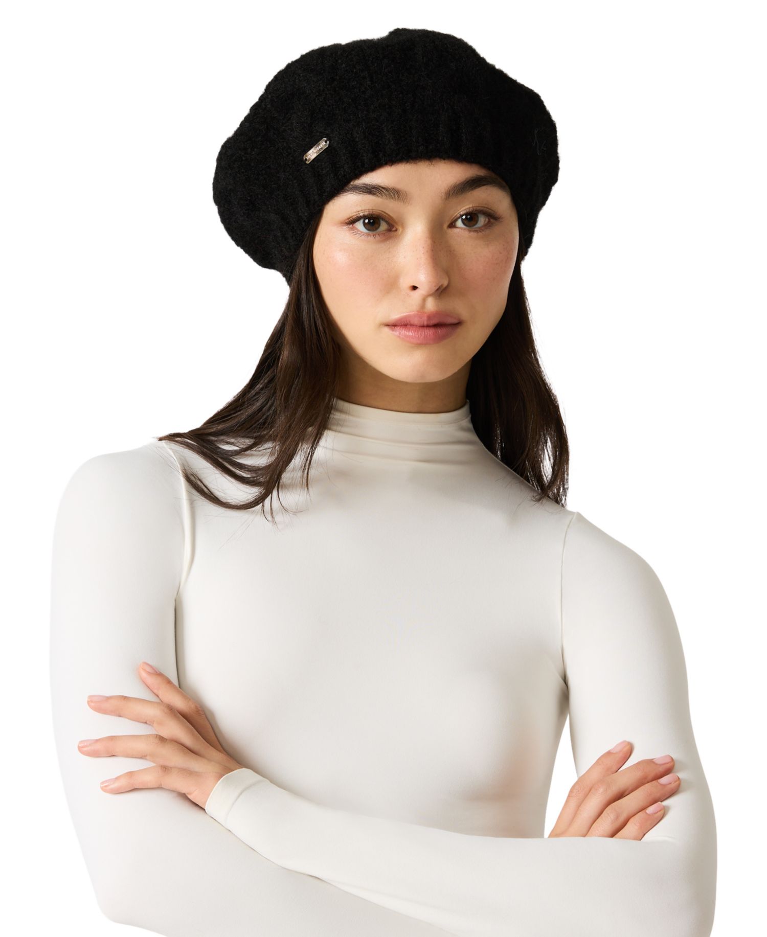 Fuzzy Chunky Cable Beret
