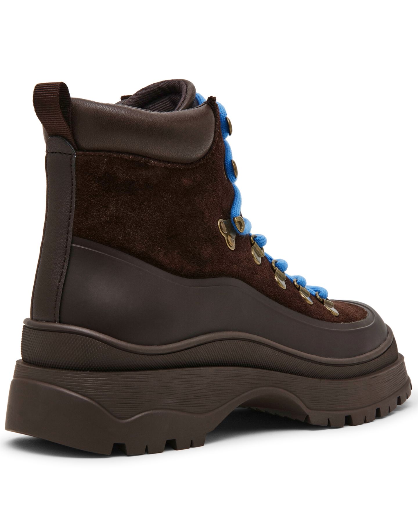Женские ботинки-хайкеры Steve Madden Sergeant на шнуровке с рифлёной подошвой, цвет: Коричневый разноцветный — фото 7
