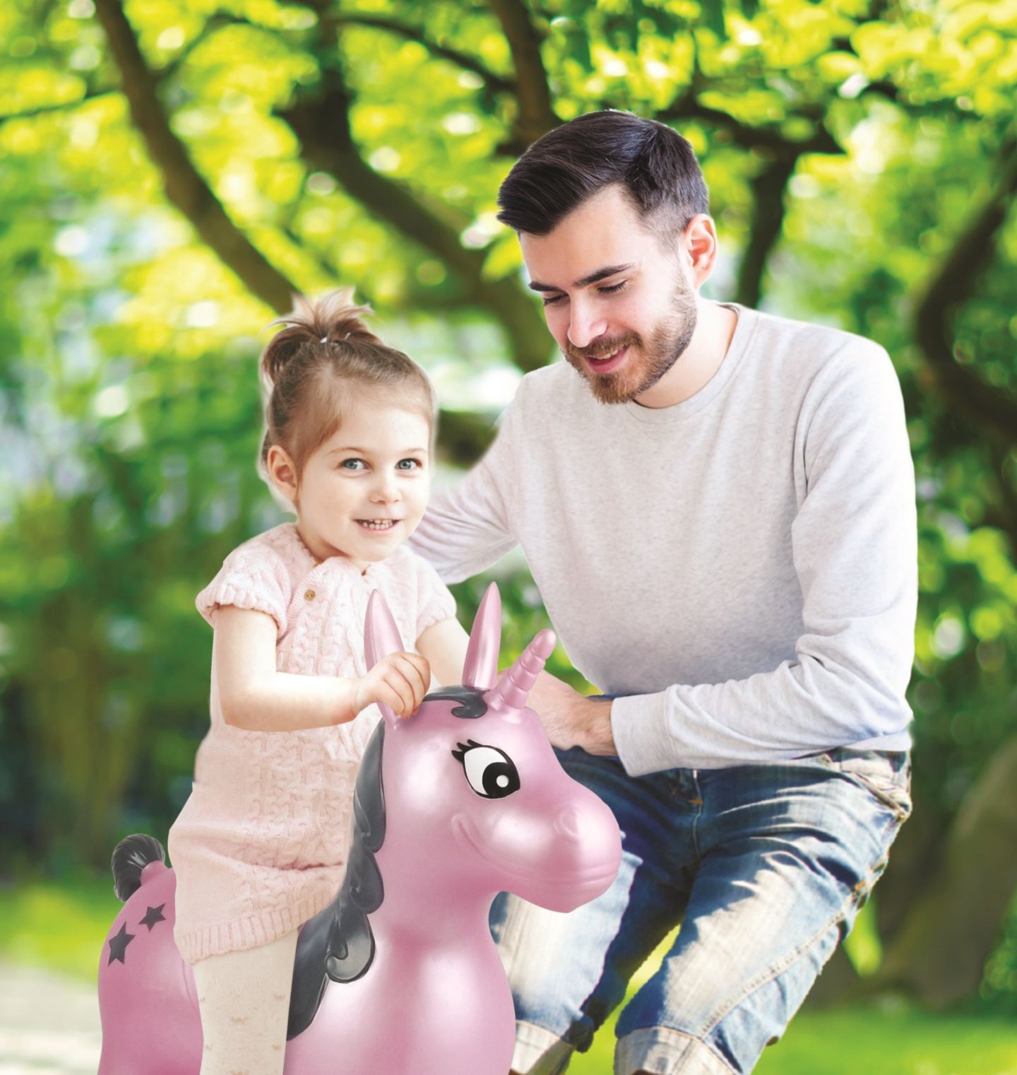 Детская игрушка Lexibook Inflatable Jumping Unicorn, Plastic, Develops Balance and Motor Skills, Ages 3+, цвет: Фиолетовый — фото 4