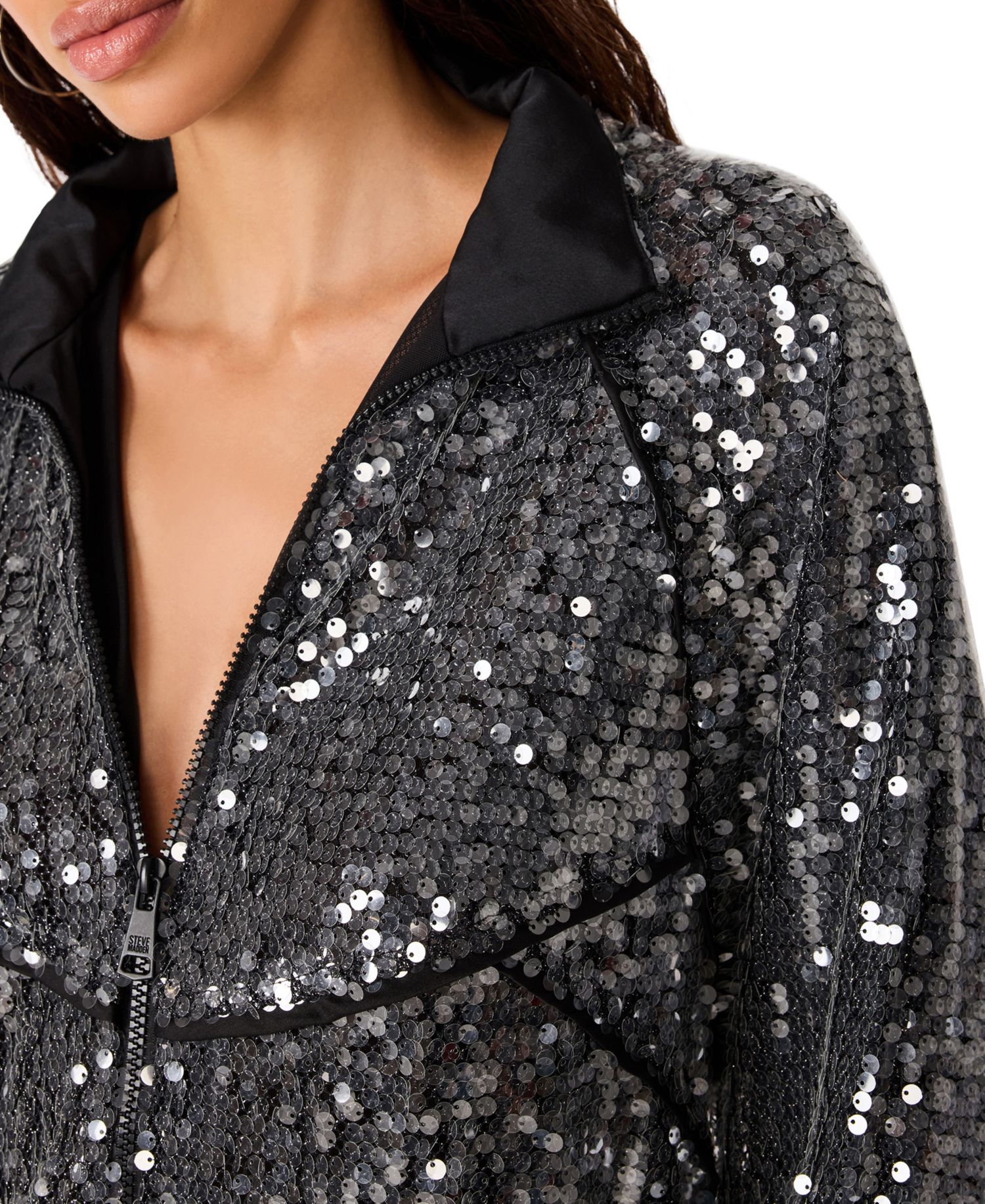 Women's Jacey Sequin Lightweight Bomber Jacket