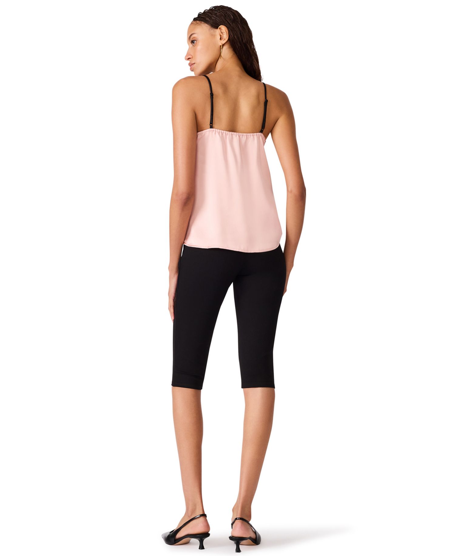 Women's Francine Tie-Front Sweetheart Lace-Trim Camisole