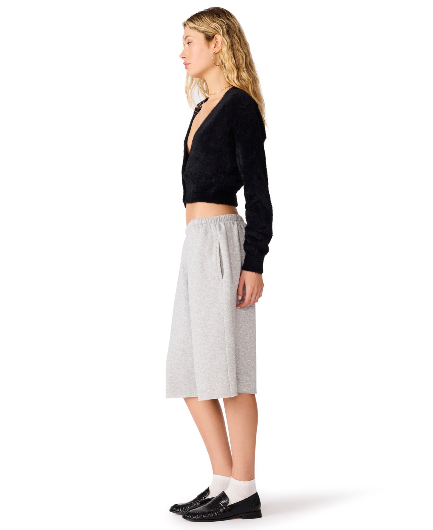 Women's Rachel Cropped Long-Sleeve Lace Cardigan