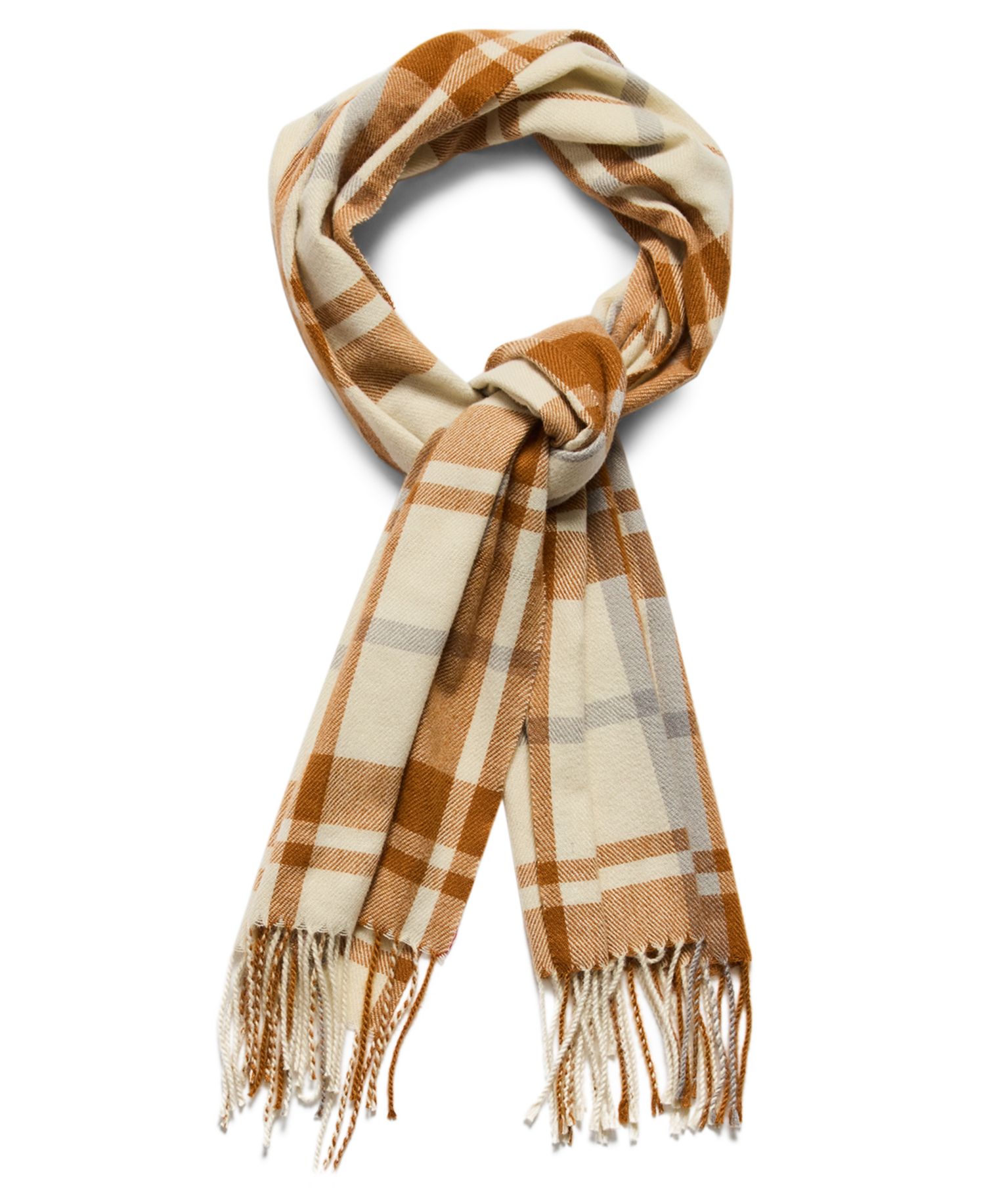 Enlarged Plaid Pattern Scarf