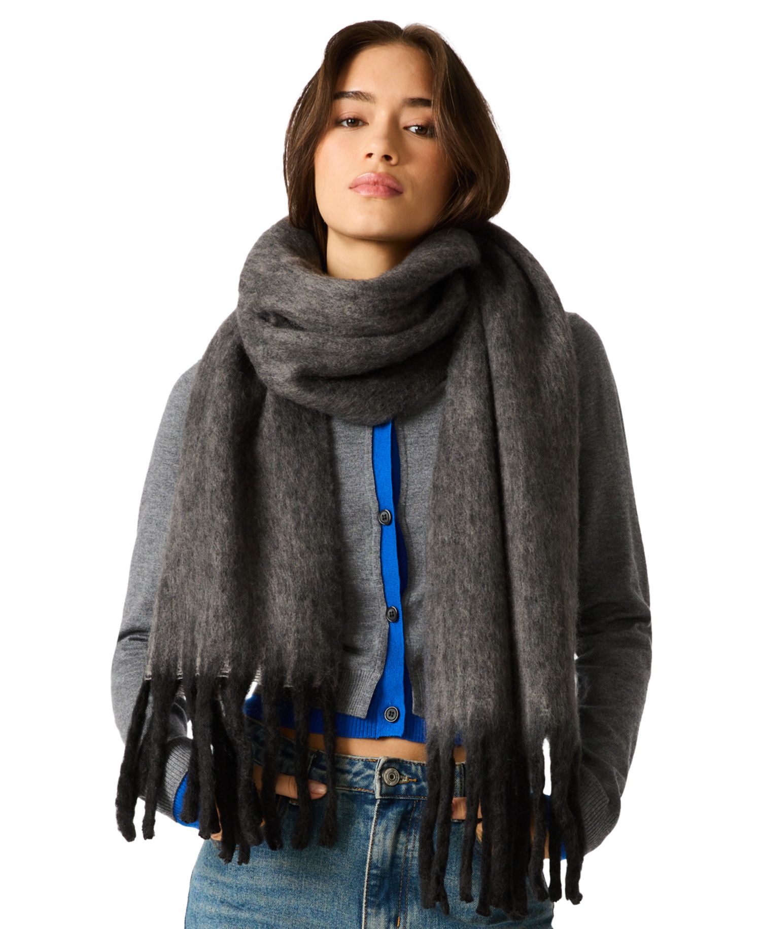 Soft Contrast Lofty Scarf