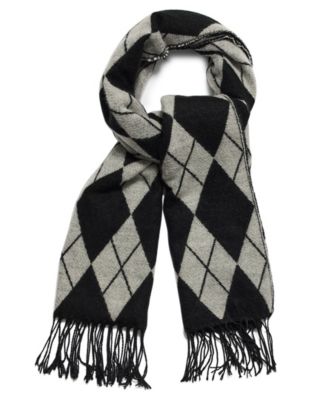 Two-Tone Argyle Midweight Scarf
