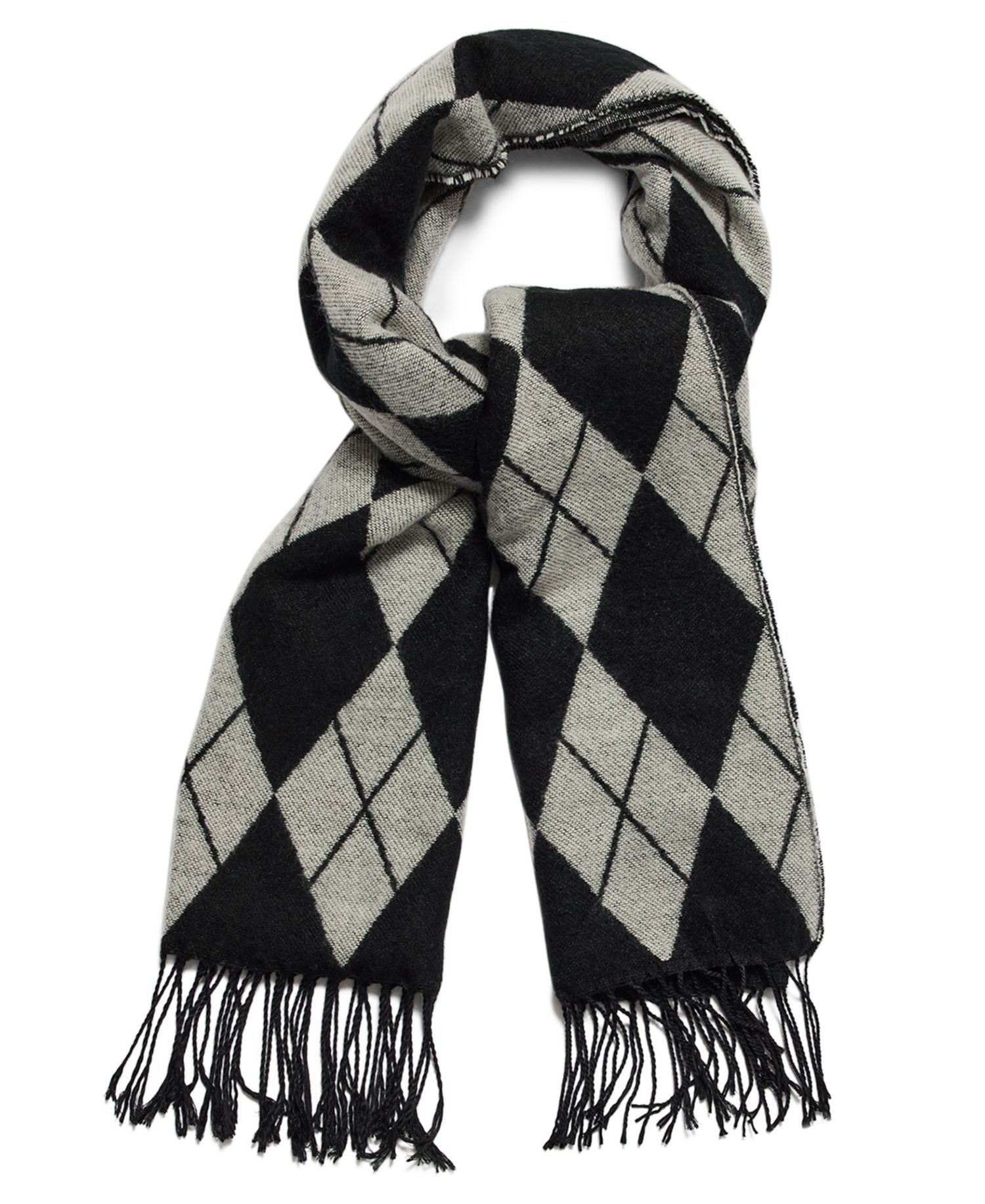 Two-Tone Argyle Midweight Scarf