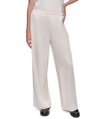 Women's Satin High-Waist Wide-Leg Pants
