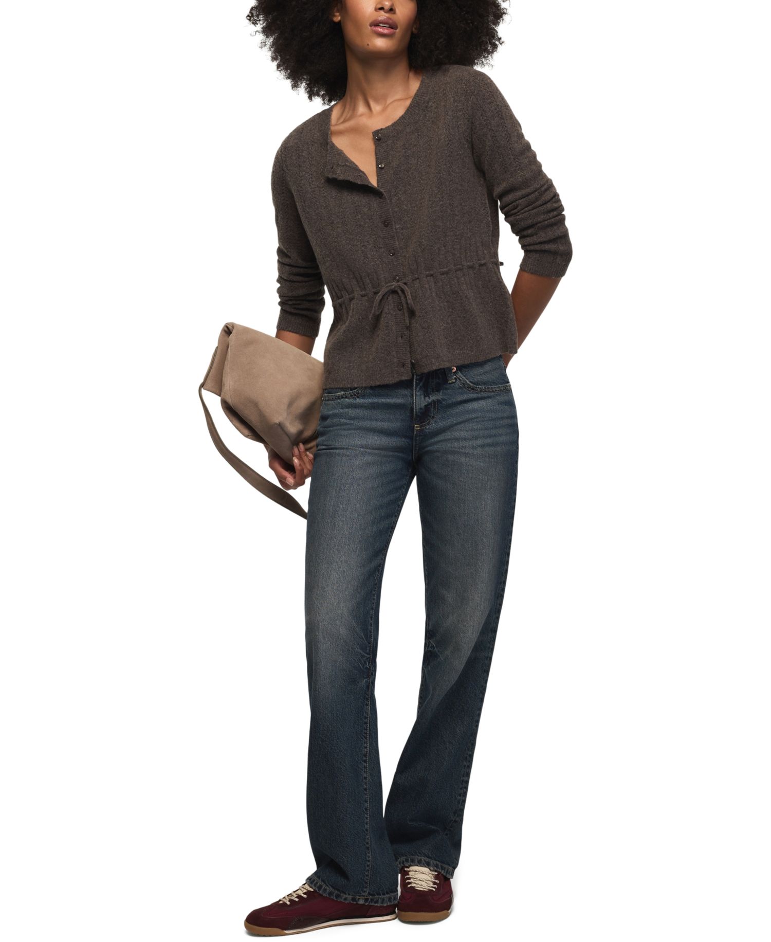 Women's Cloud Soft Babydoll Pointelle Cardigan