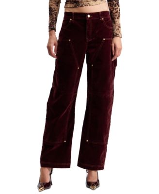 Women's Mid-Rise Curved-Leg Wide-Leg Jeans