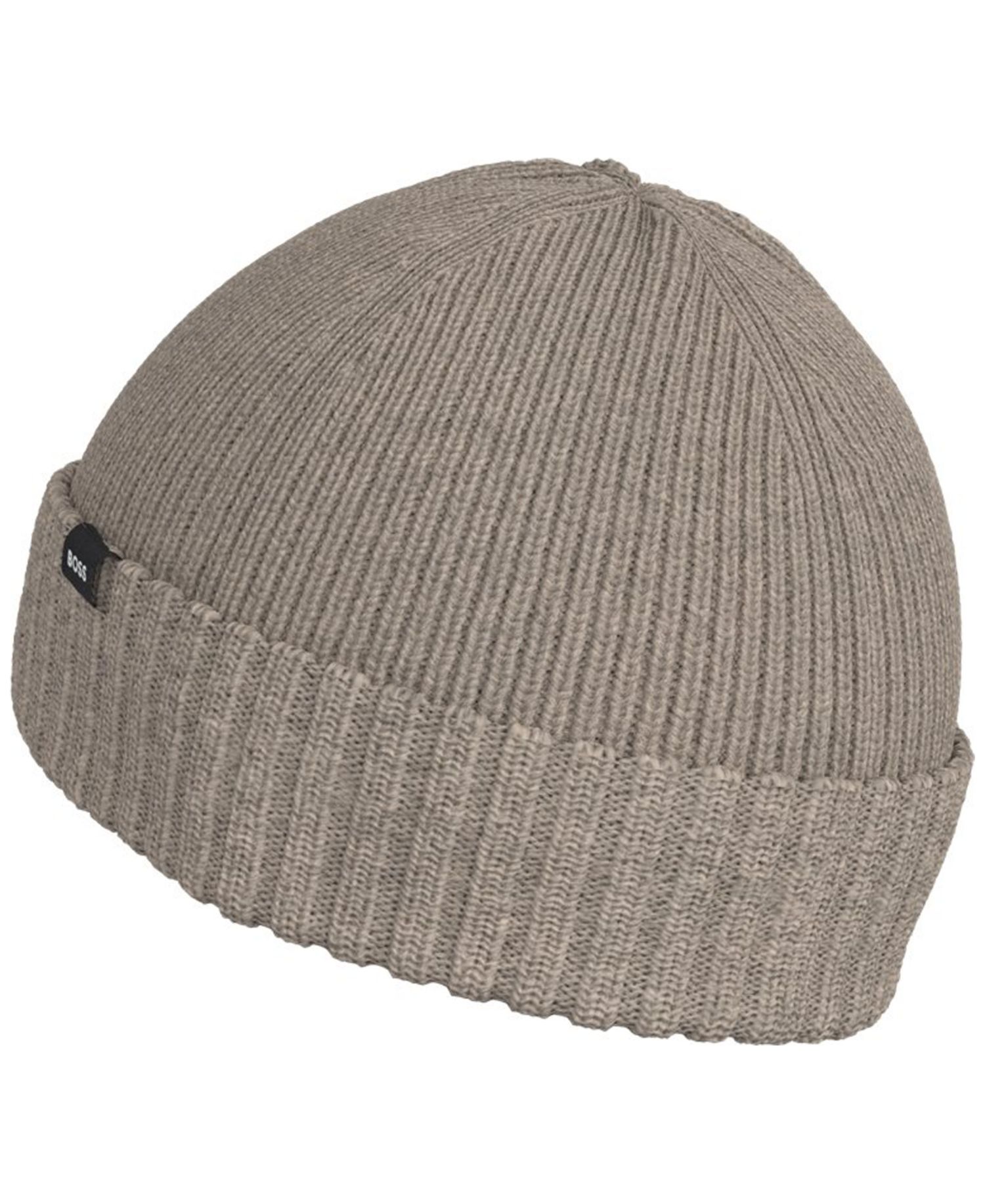 Boss Ribbed Stretch-Fit Wool-Blend Pazzetto Beanie