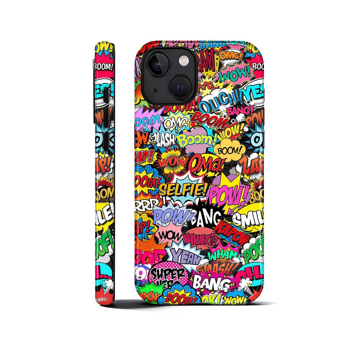 Lisen Comic Boom 2-Layer Anti-Slip Grip Phone Case Compatible with Apple iPhone 14 Pro Max - Comic boom for iphone 14