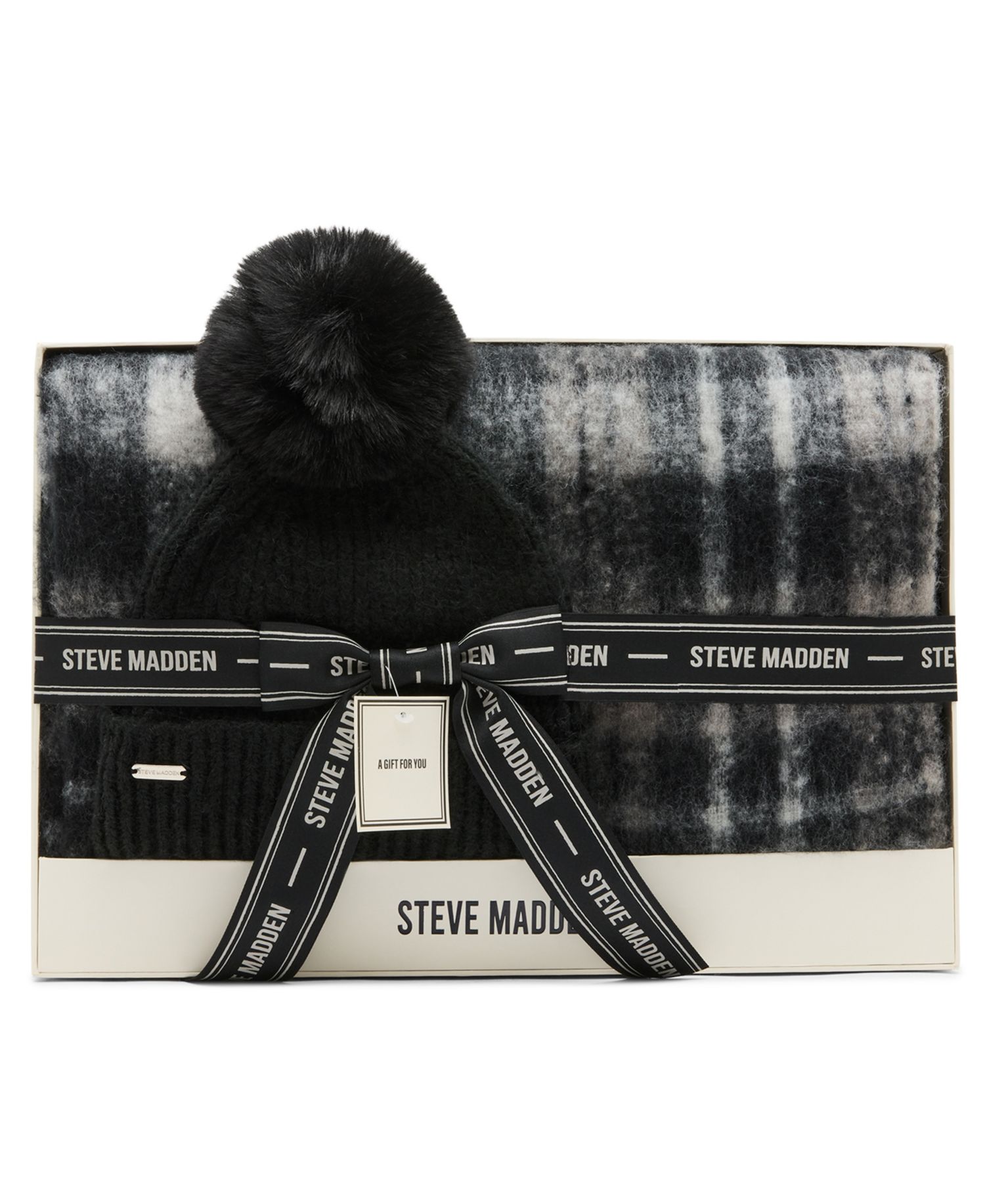English Plaid 2-Piece Beanie and Scarf Set