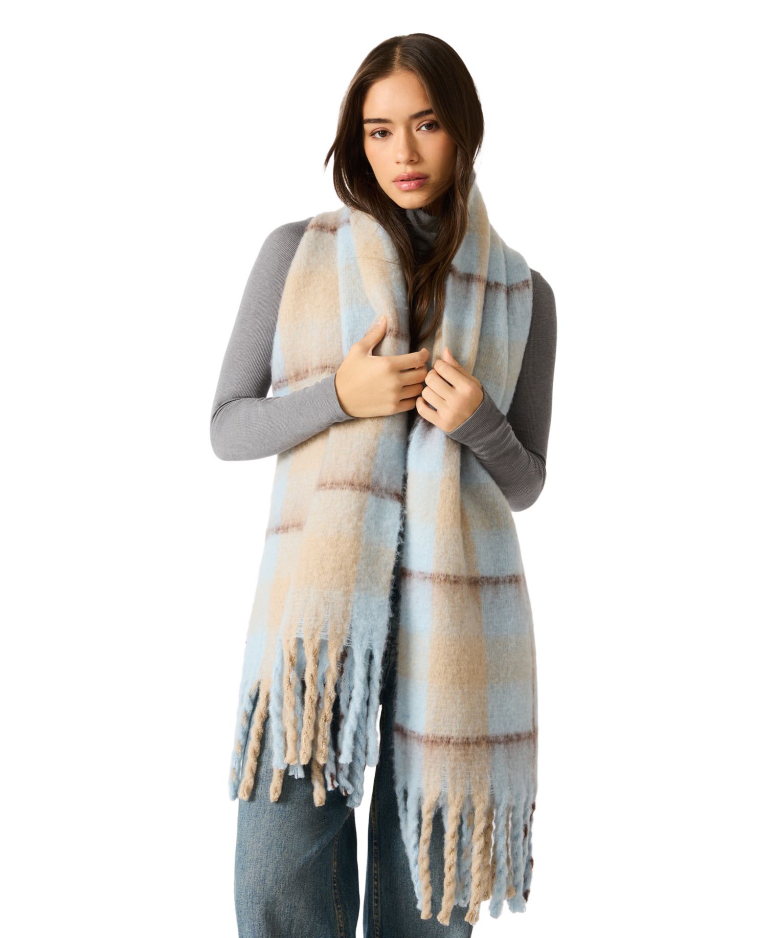 Candy-Striped Lofty Scarf
