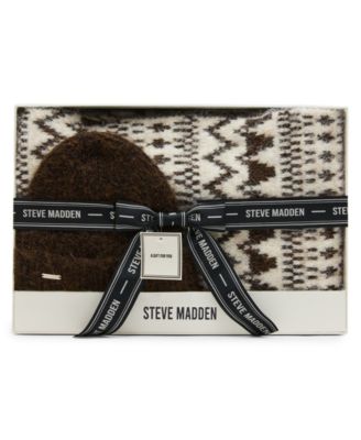 Women's Fair Isle Beanie and Scarf Set