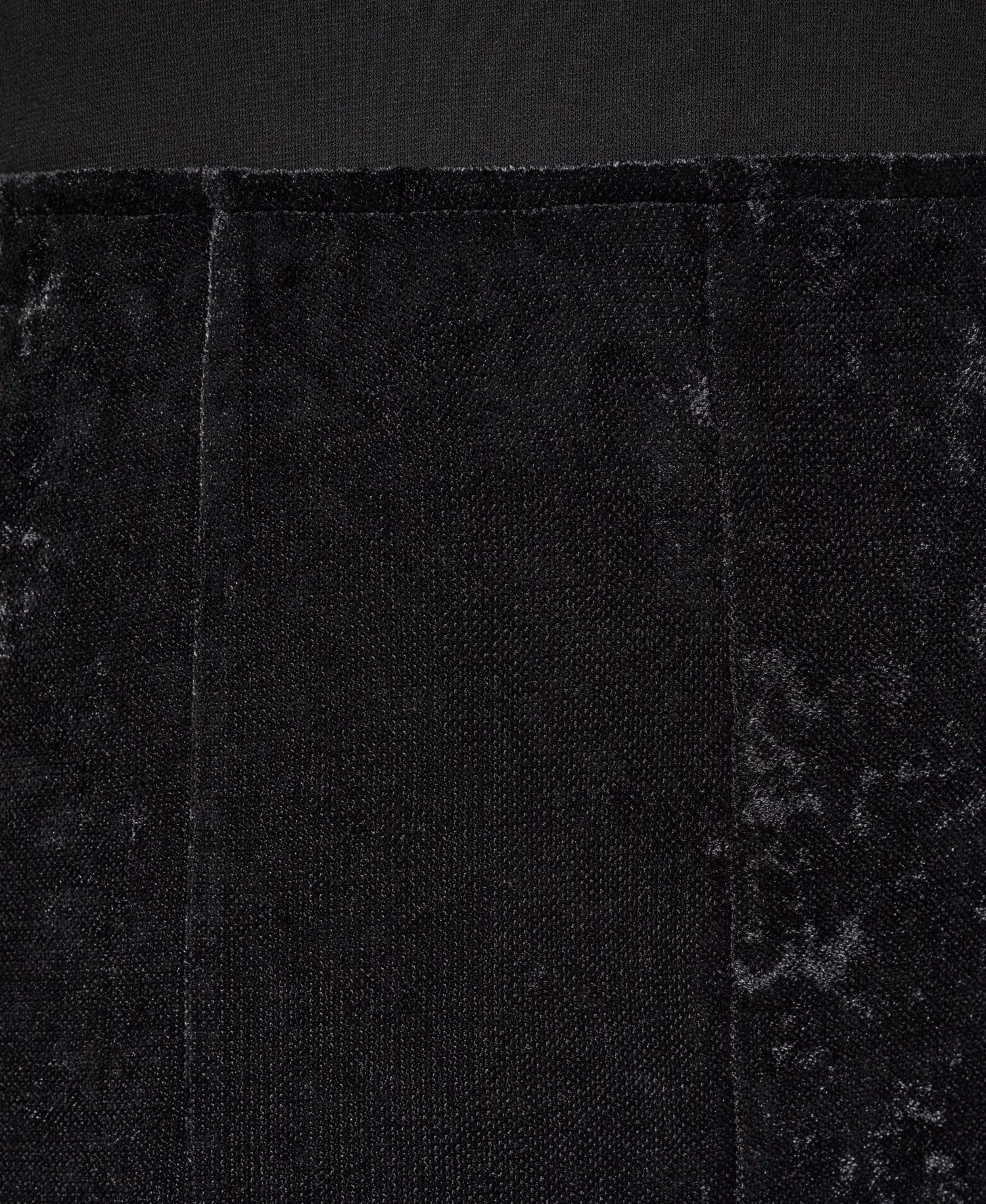 Women's Stretch High-Waisted Velvet Midi Skirt