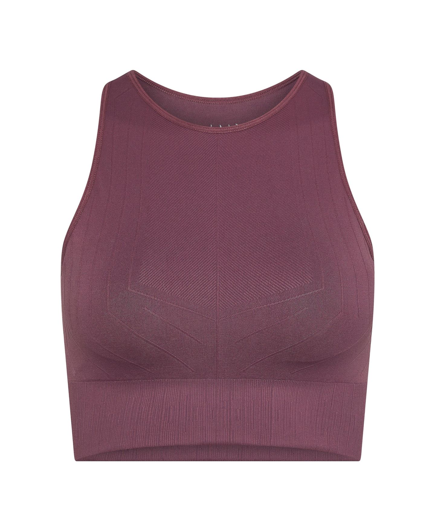 Женский топ Born Living Yoga Nawal Medium Support Seamless Sport, цвет: Глубокий розовый — фото 2