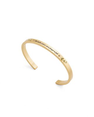 Niva Mistletoe Pearl Bangle in Gold
