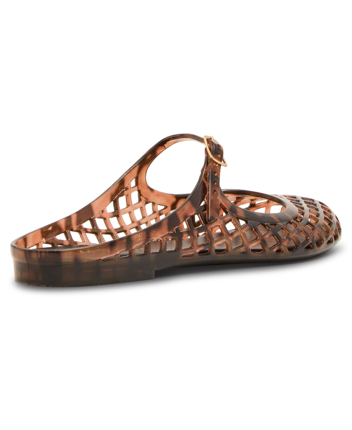 Женские балетки Madden Girl Safron Caged Jelly Mary Jane Slip-On Flats, цвет: Черепаховый — фото 7