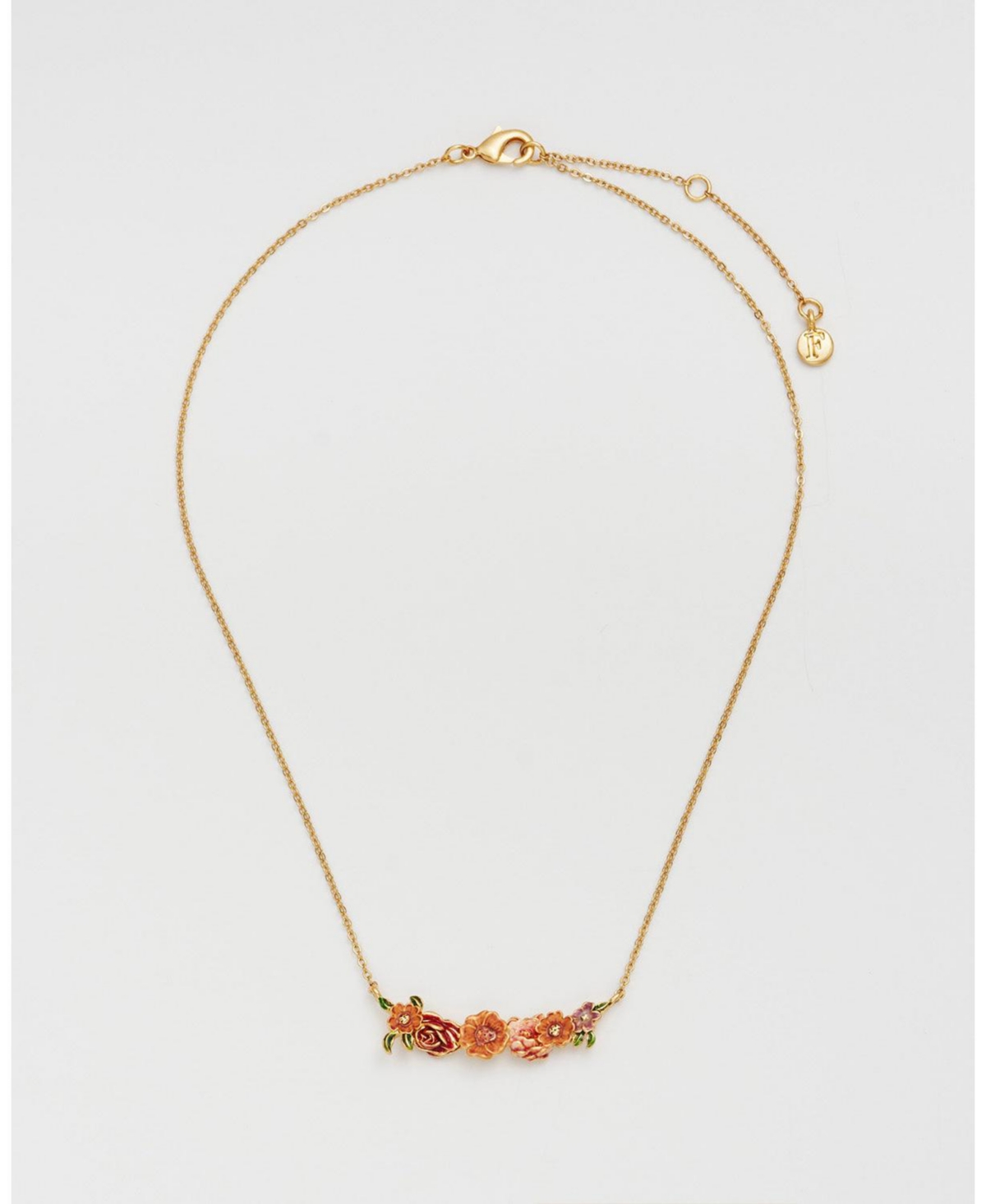 Fable England Eve Floral Choker Necklace in Gold