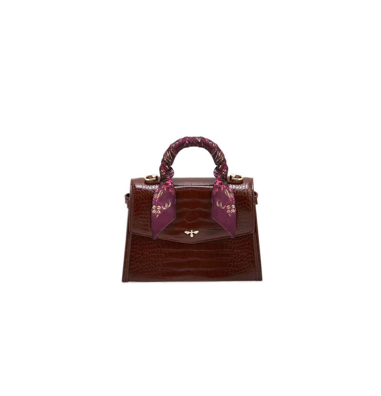 Женская сумка Fable England Eliza Small Top Handle, цвет: Бордовый — фото 1