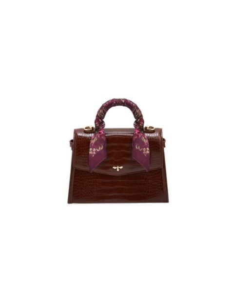 Женская сумка Fable England Eliza Small Top Handle, цвет: Бордовый