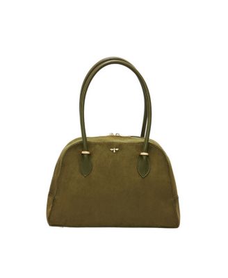 Amelia Faux Suede Shoulder Bag