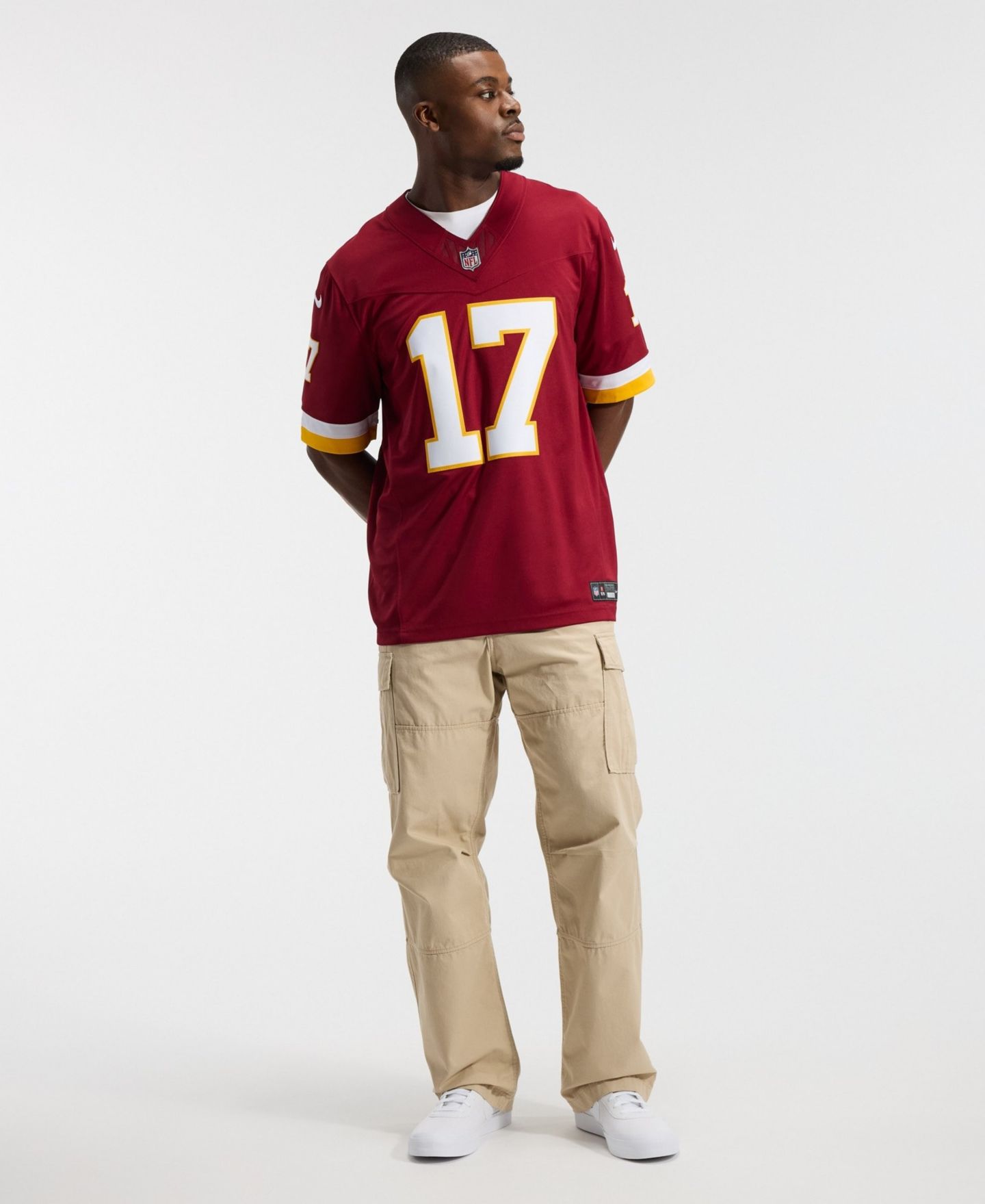 Мужской топ Nike Terry McLaurin Burgundy Washington Commanders Vapor F.U.S.E. Stitched Limited Jersey — фото 7