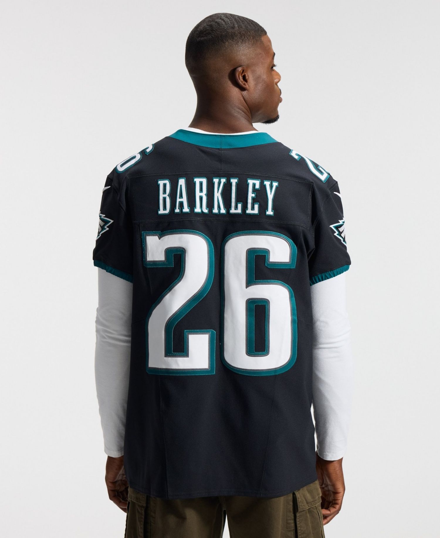Men's Saquon Barkley Black Philadelphia Eagles Alternate Vapor F.U.S.E. Elite Jersey