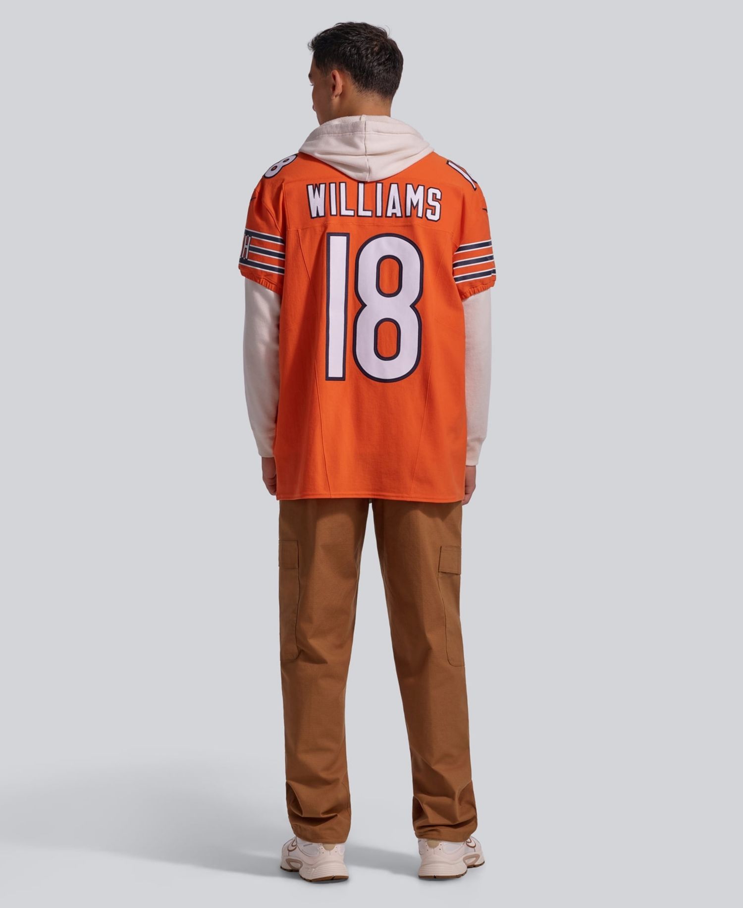 Men's Caleb Williams Orange Chicago Bears Alternate Vapor F.U.S.E. Elite Jersey