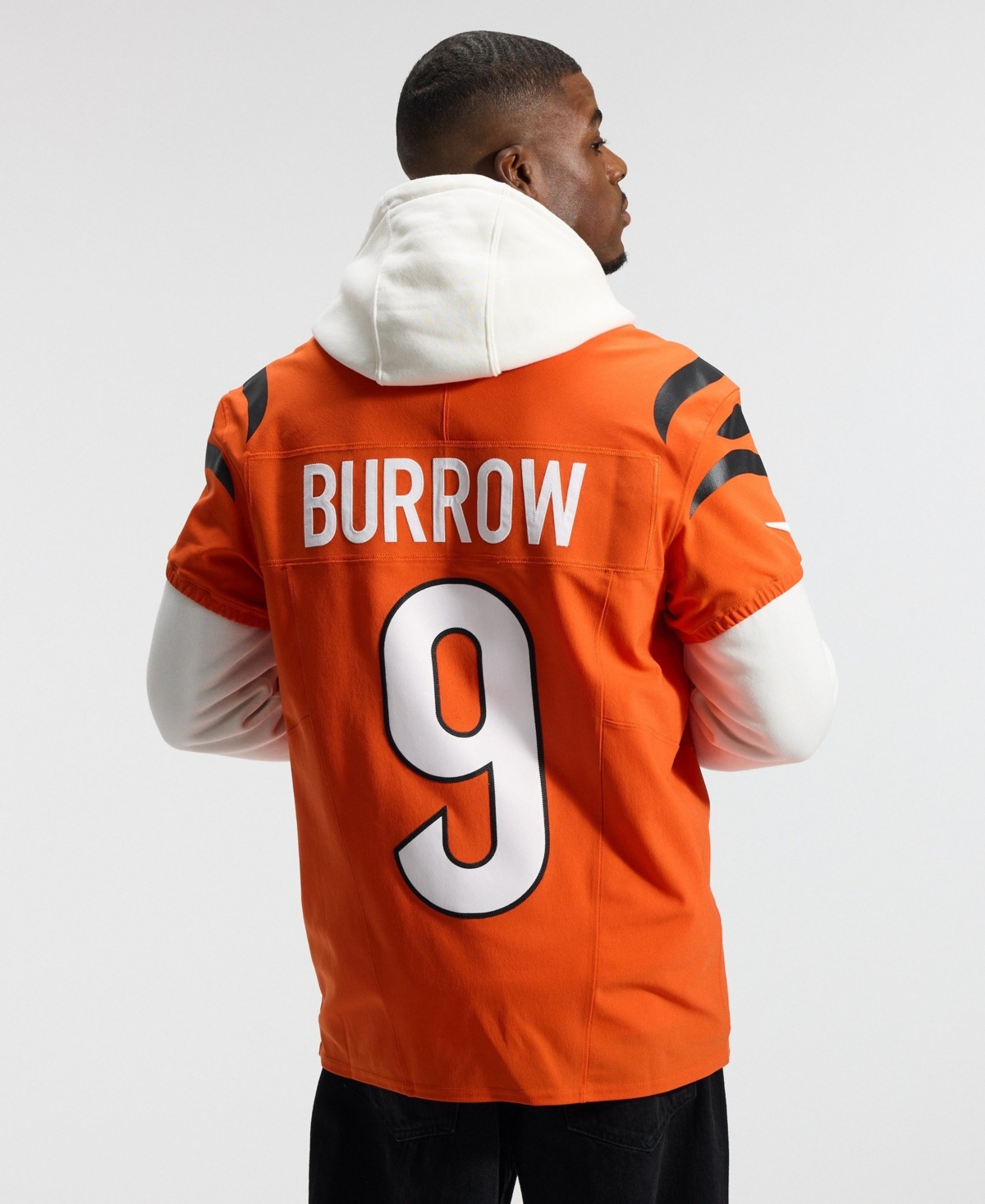 Men's Nike Joe Burrow Orange Cincinnati Bengals Vapor F.u.s.e. Elite Jersey