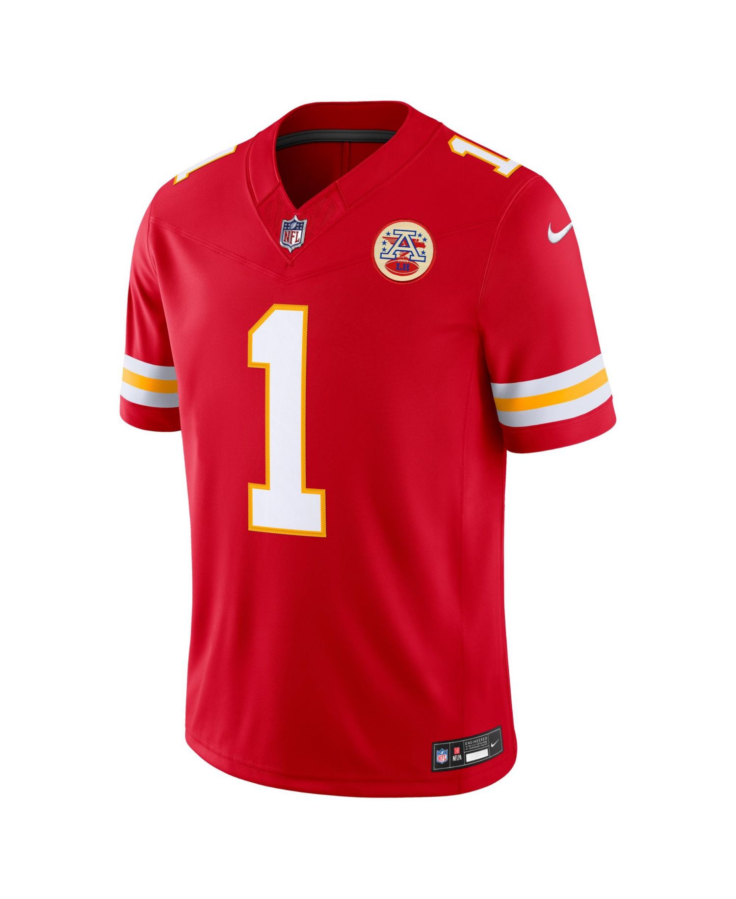 Men's Kansas City Chiefs Xavier Worthy Vapor F.U.S.E. Limited V-Neck Jersey