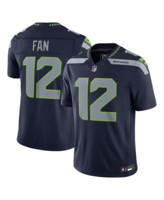 Men's 12s College Navy Seattle Seahawks Vapor F.U.S.E. Stitched Limited Jersey
