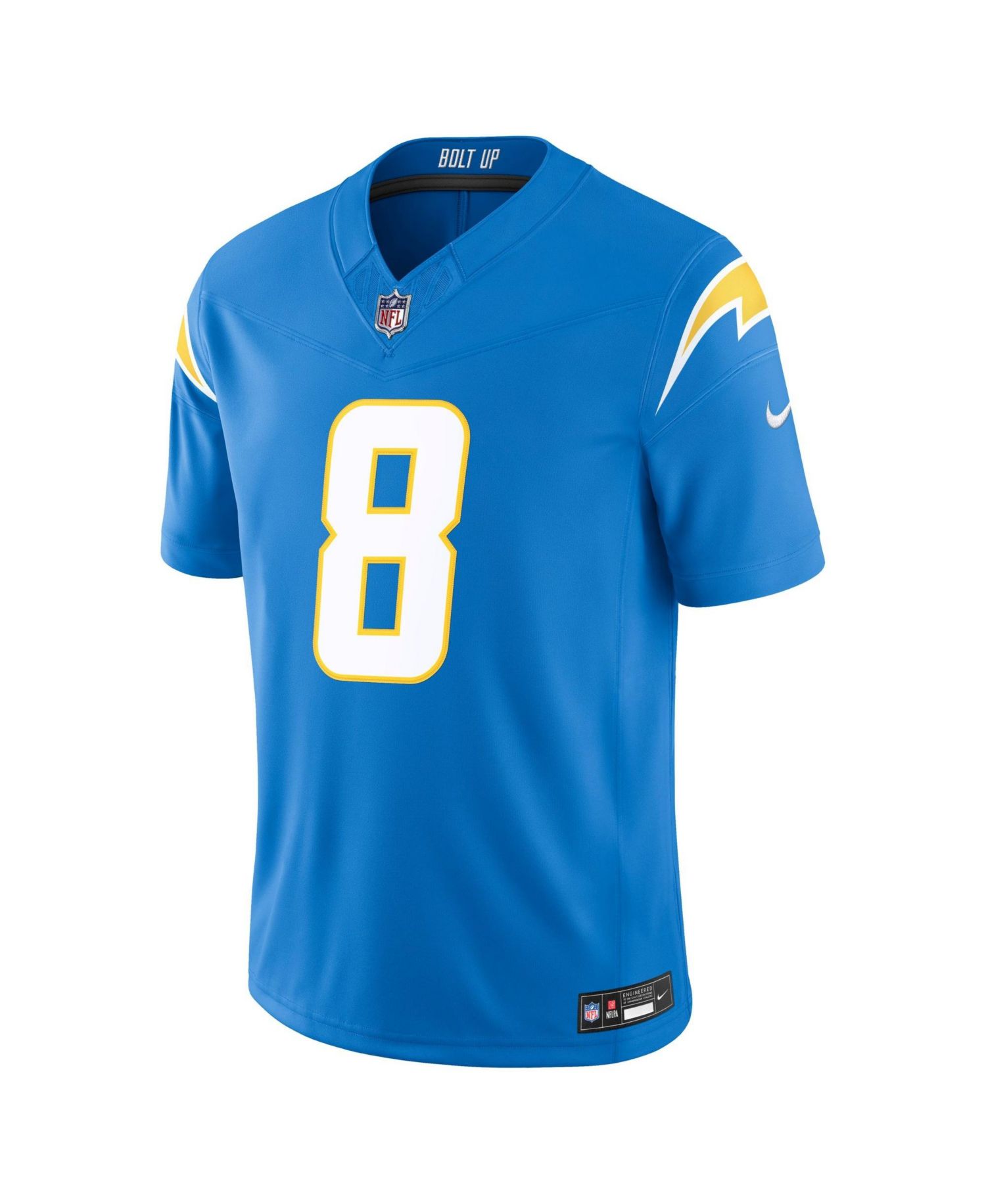 Men's Omarion Hampton Powder Blue Los Angeles Chargers Vapor F.U.S.E. Stitched Limited Jersey