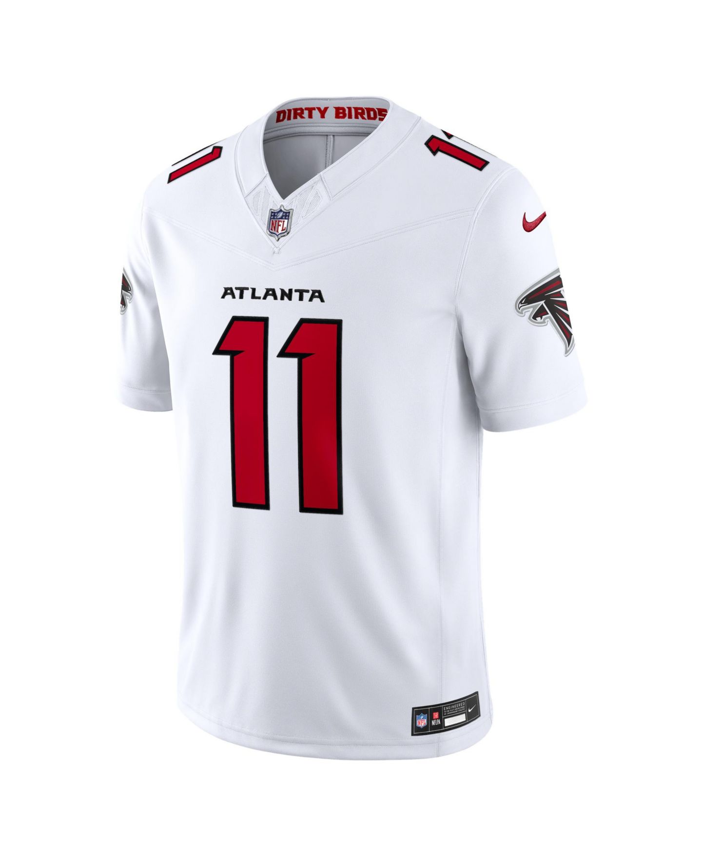 Мужской топ Nike Jalon Walker White Atlanta Falcons Vapor F.U.S.E. Sewn Down Limited Jersey — фото 12