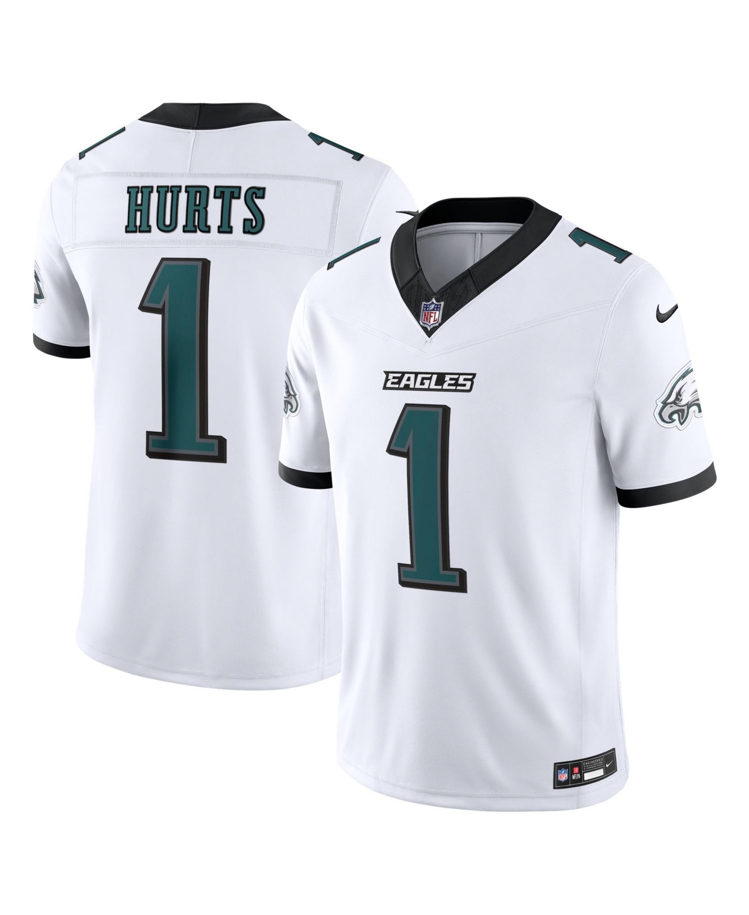 Men's Jalen Hurts White Philadelphia Eagles Vapor F.U.S.E. Stitched Limited Jersey