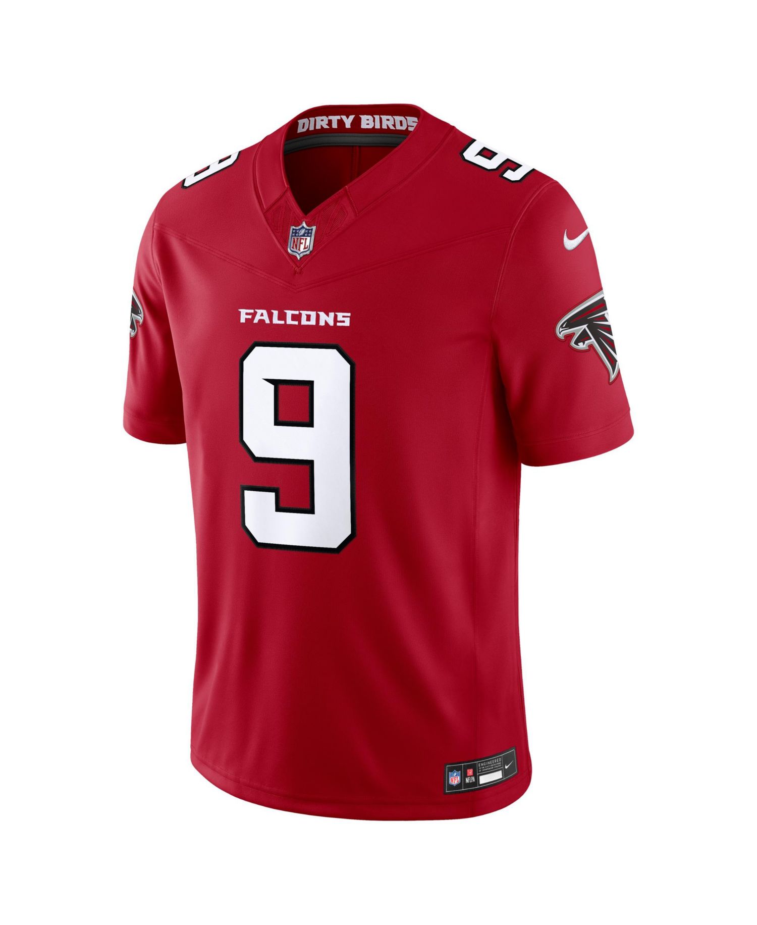 Men's Michael Penix Jr. Red Atlanta Falcons Team Vapor F.U.S.E. Stitched Limited Jersey