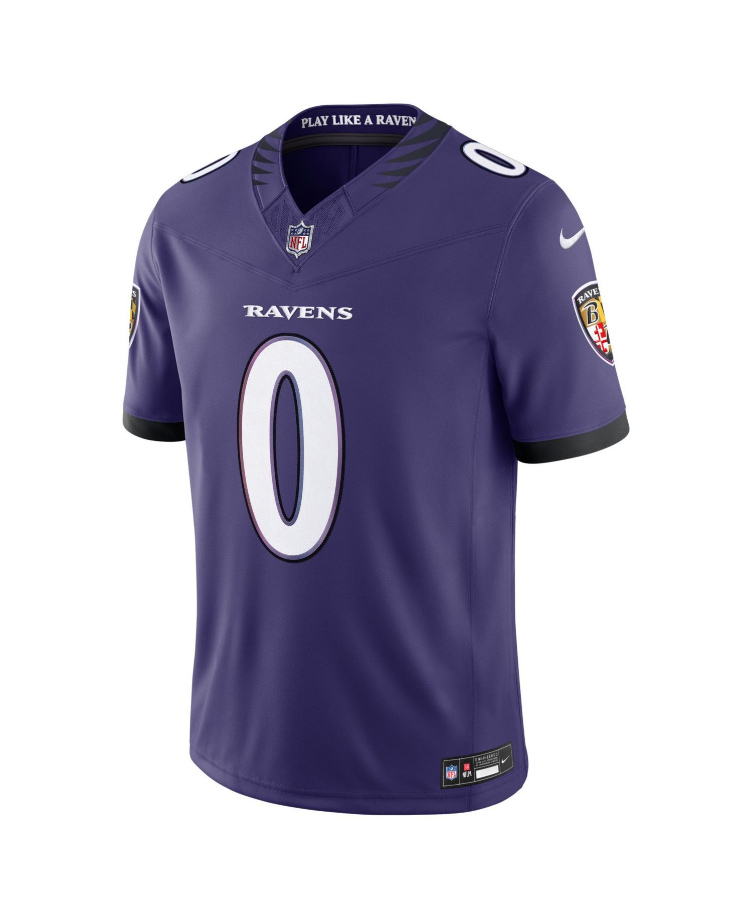 Men's Roquan Smith Purple Baltimore Ravens Team Vapor F.U.S.E. Stitched Limited Jersey