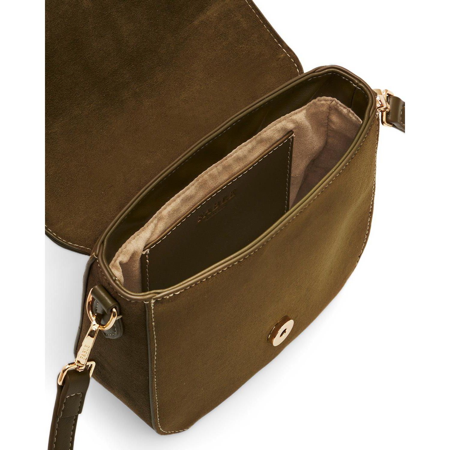 Beth Faux Suede Saddle Bag