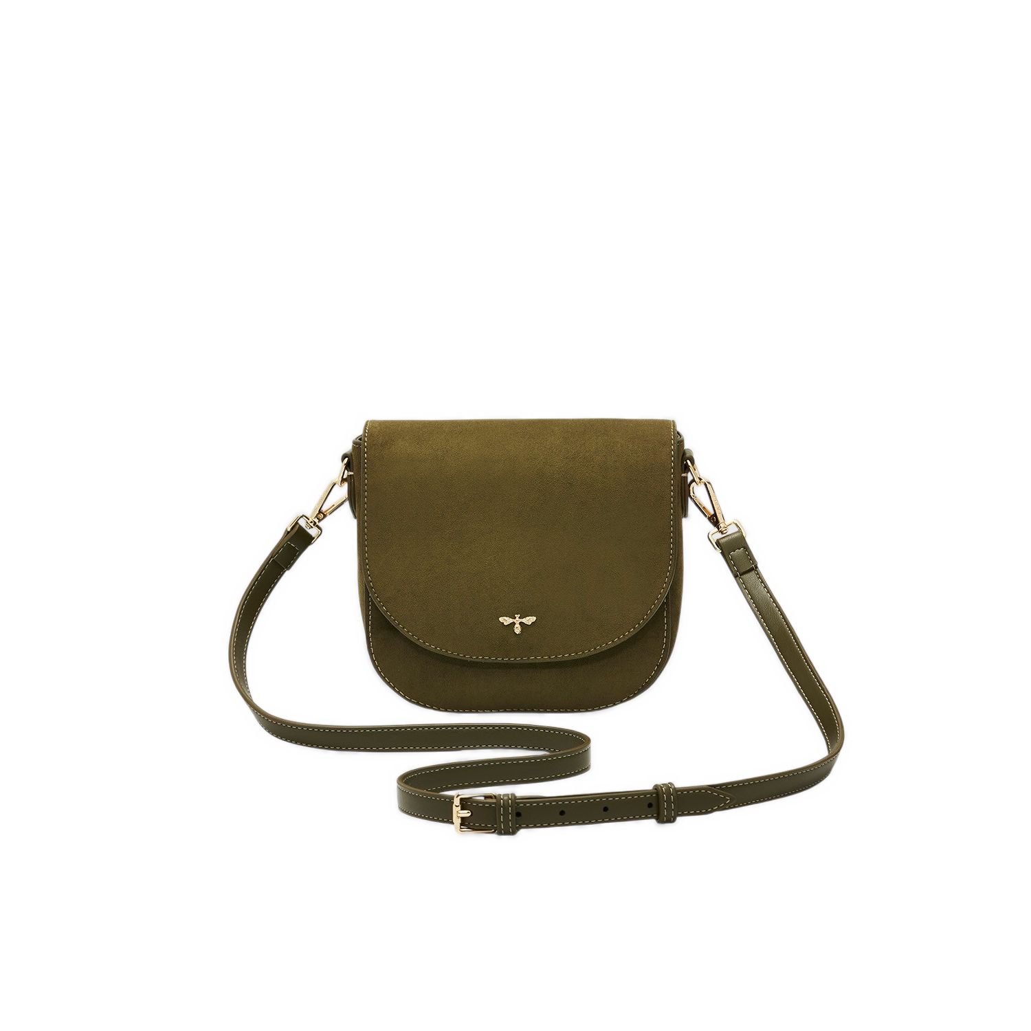 Beth Faux Suede Saddle Bag