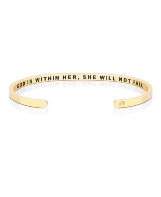 God Is Within Her, She Will Not Fall Bracelet