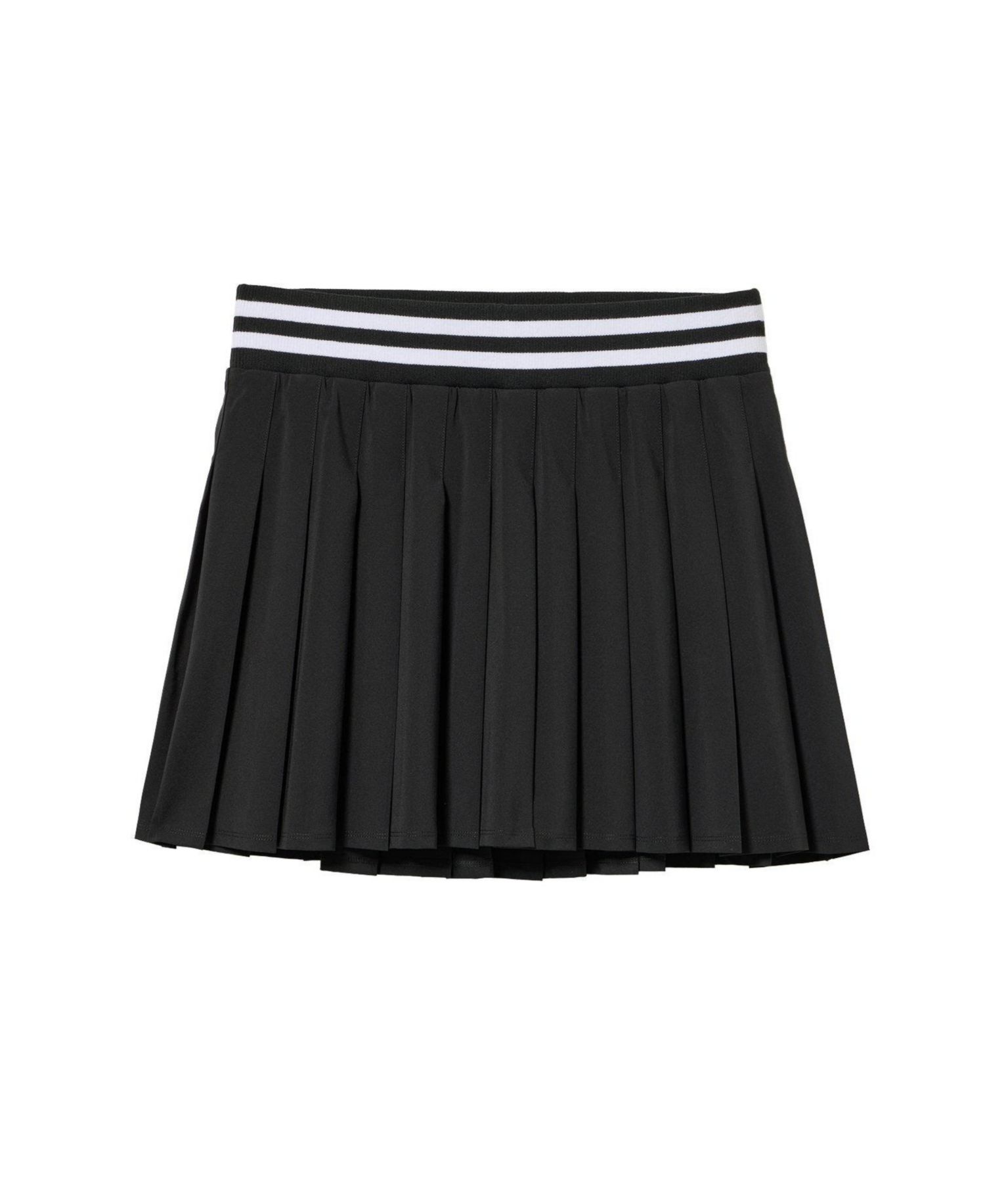 Plus Size TRU Stretch Woven Pleated Active Skirt With Bike Short