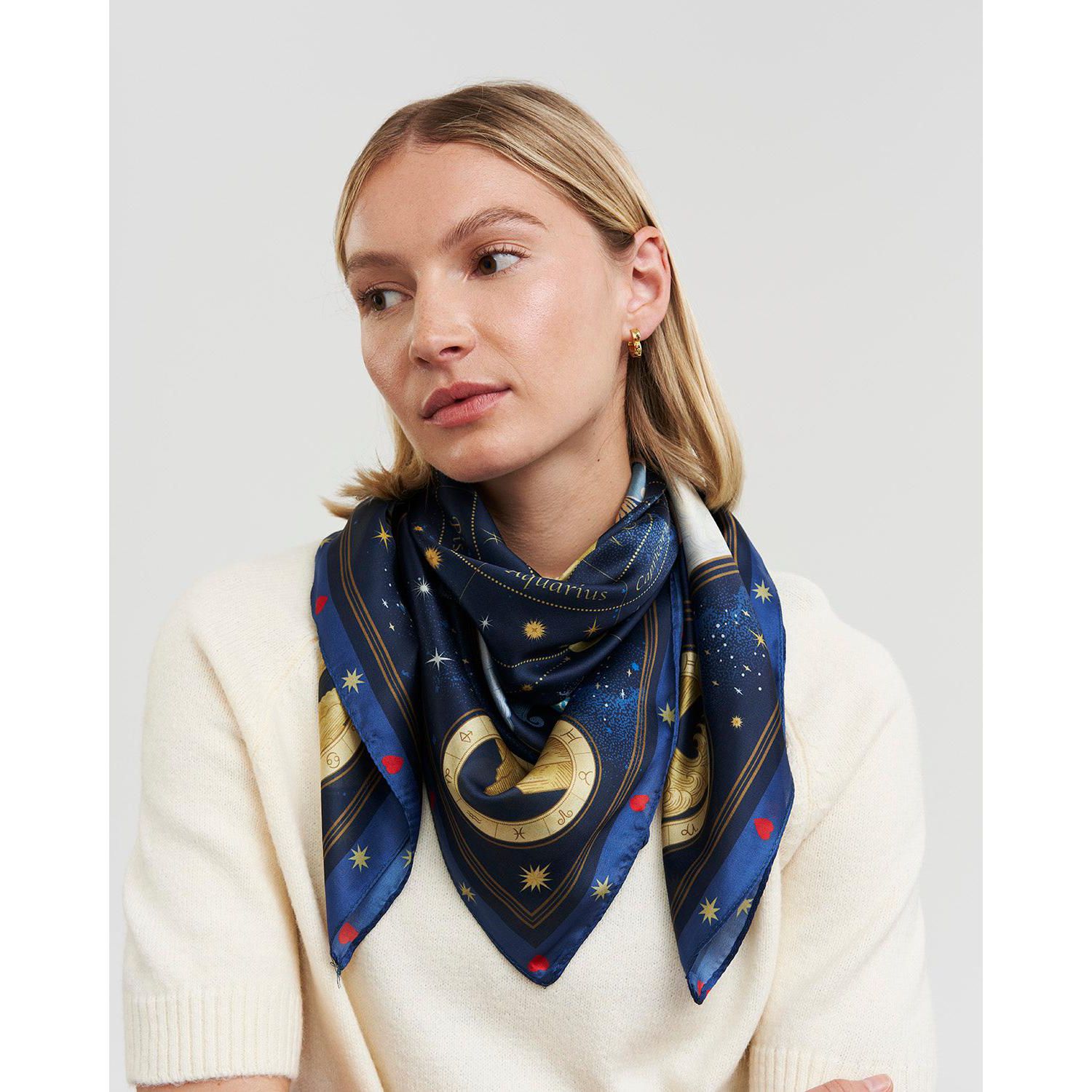 Women's Zodiac Medium Square Scarf
