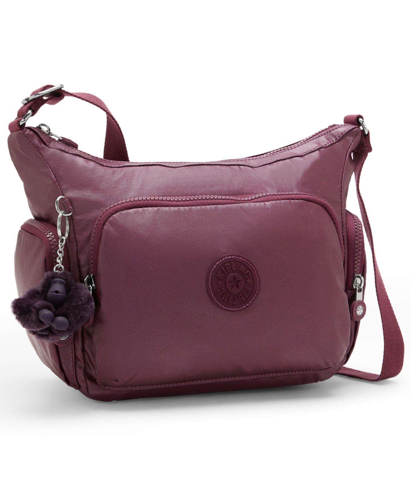 Женская сумка Kipling Gabb Medium Adjustable Crossbody, цвет: Виноградный винный — фото 2