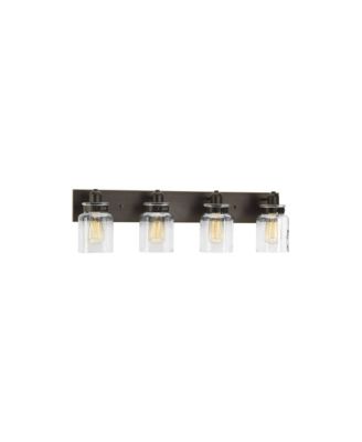Calhoun Collection 4-Light Clear Glass Bath Vanity Light