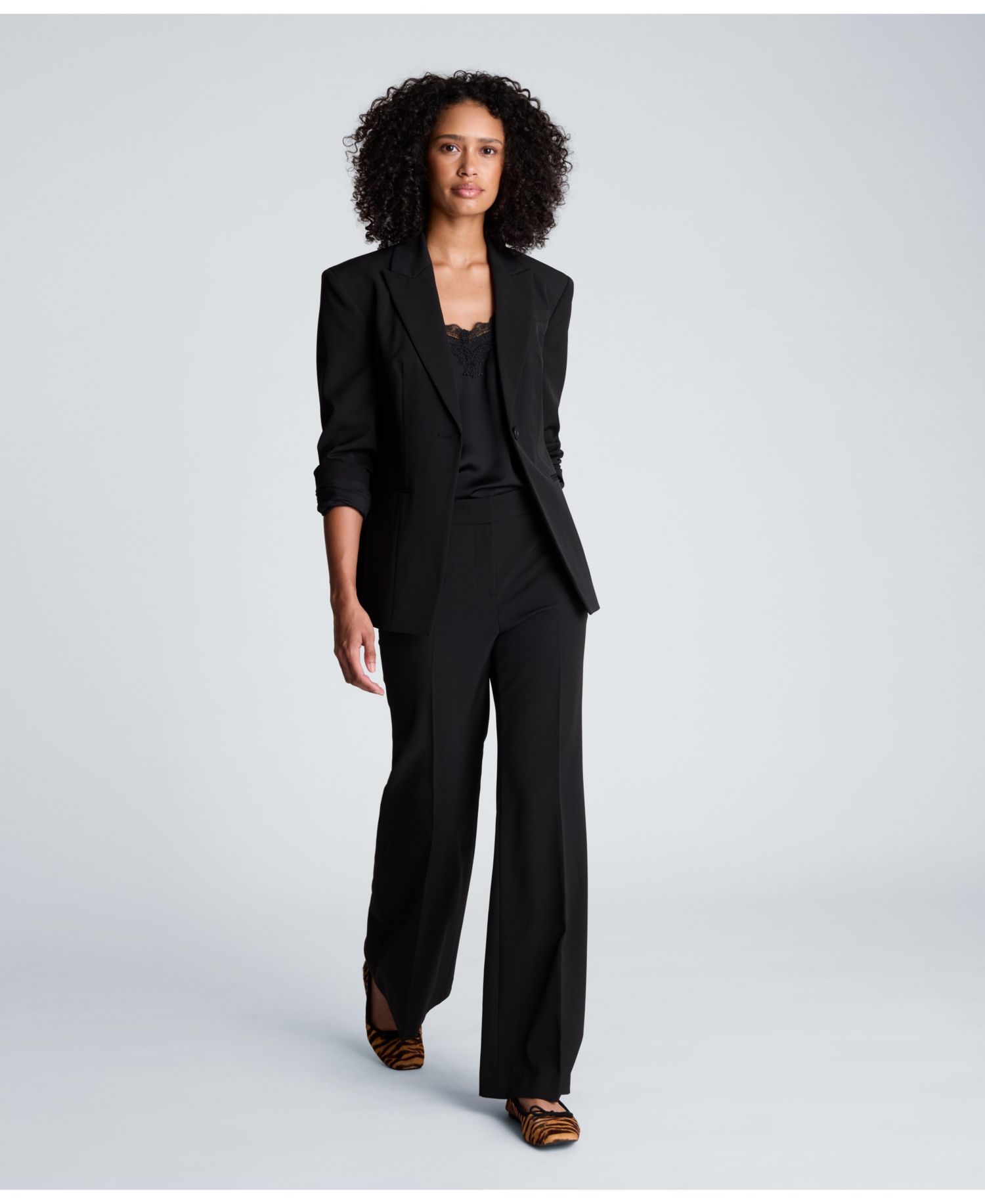Women’s Luxe Stretch Twill One-Button Blazer
