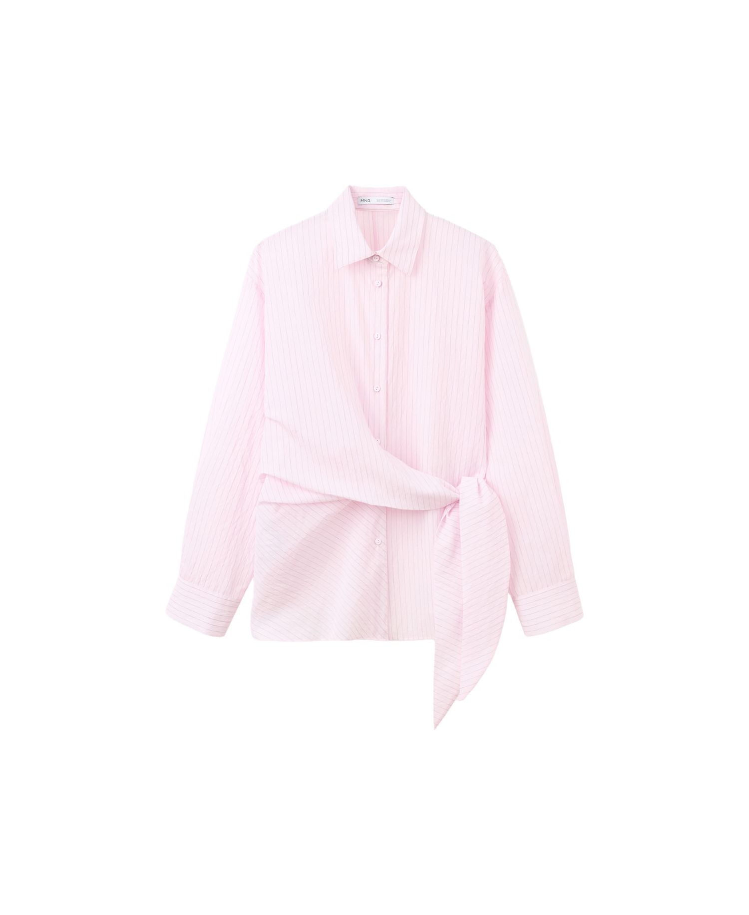 Women's Tie-Front Striped Blouse