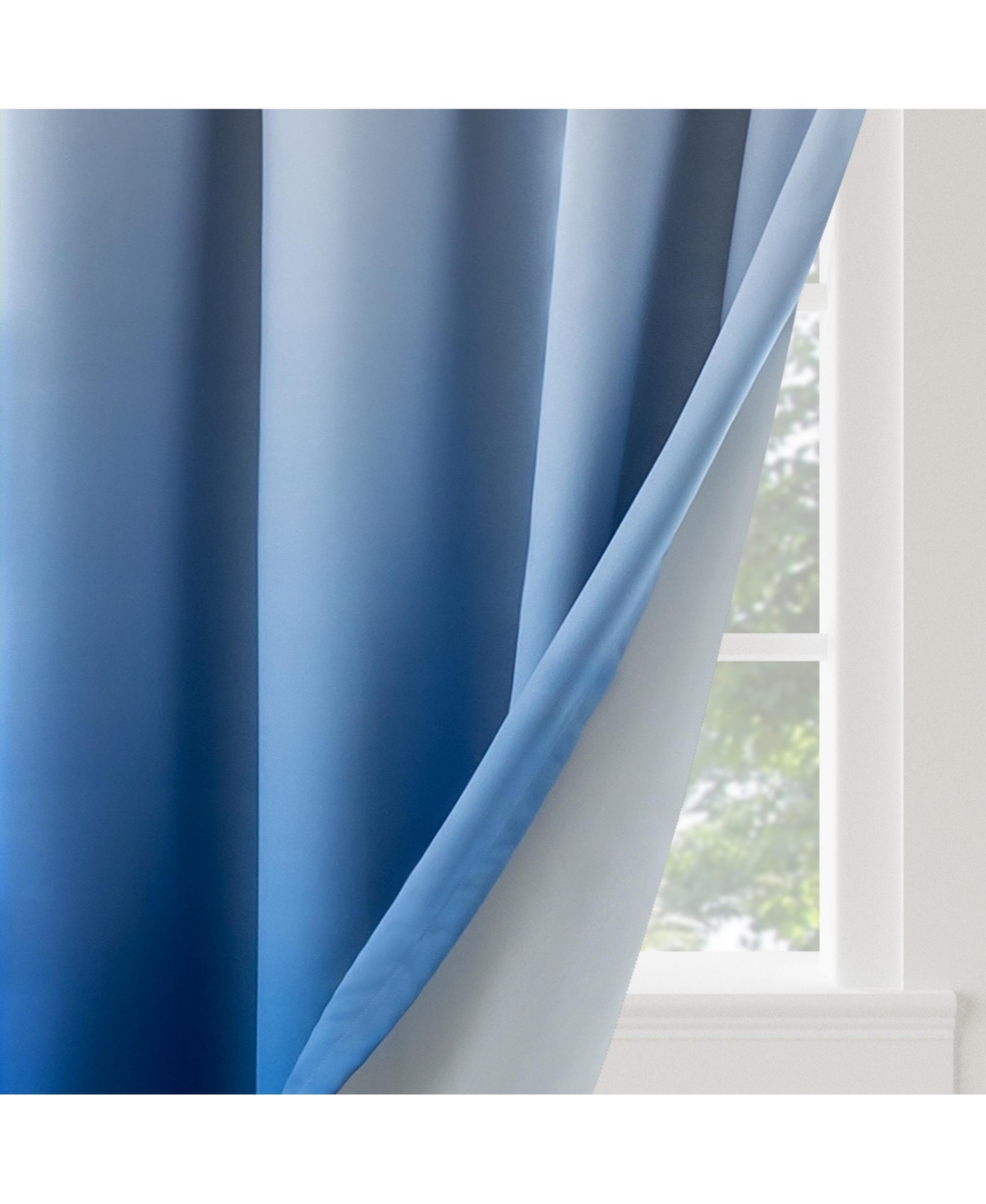 Awesome Home Blackout Grommet Taylor Ombre Curtains Pair
