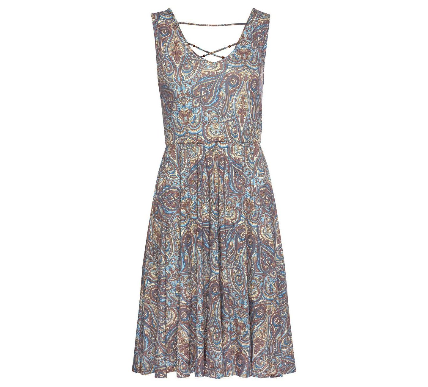 Женское платье LASCANA Viscose Paisley Print Sleeveless Short — фото 5