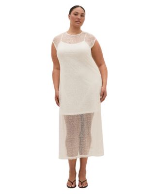 Plus Size Stardust Sequin Midi Dress